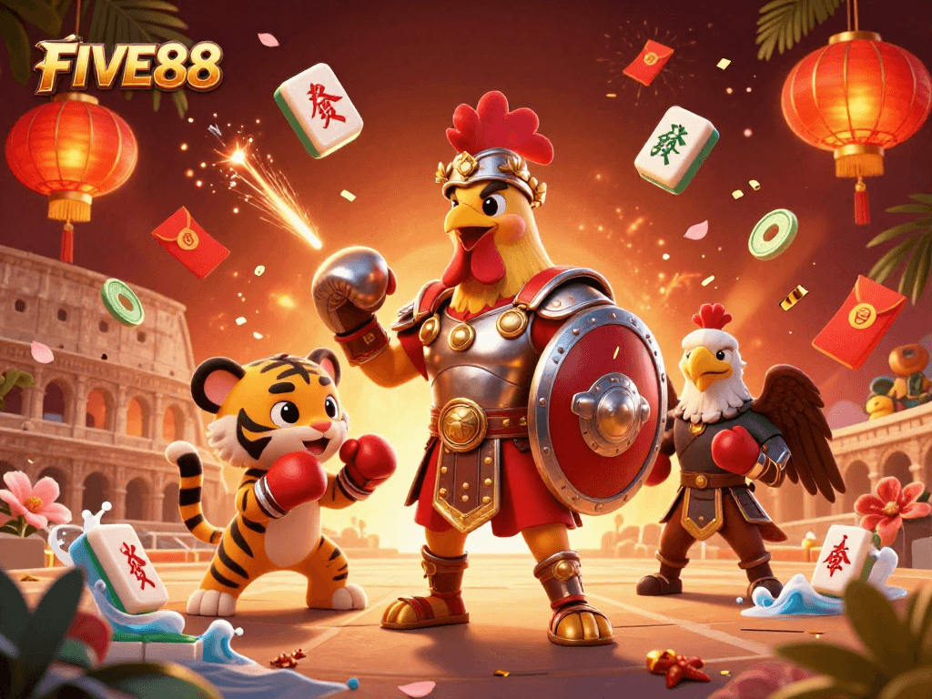 Experience thrilling gameplay at FIVE88 featuring vibrant characters and dynamic elements.