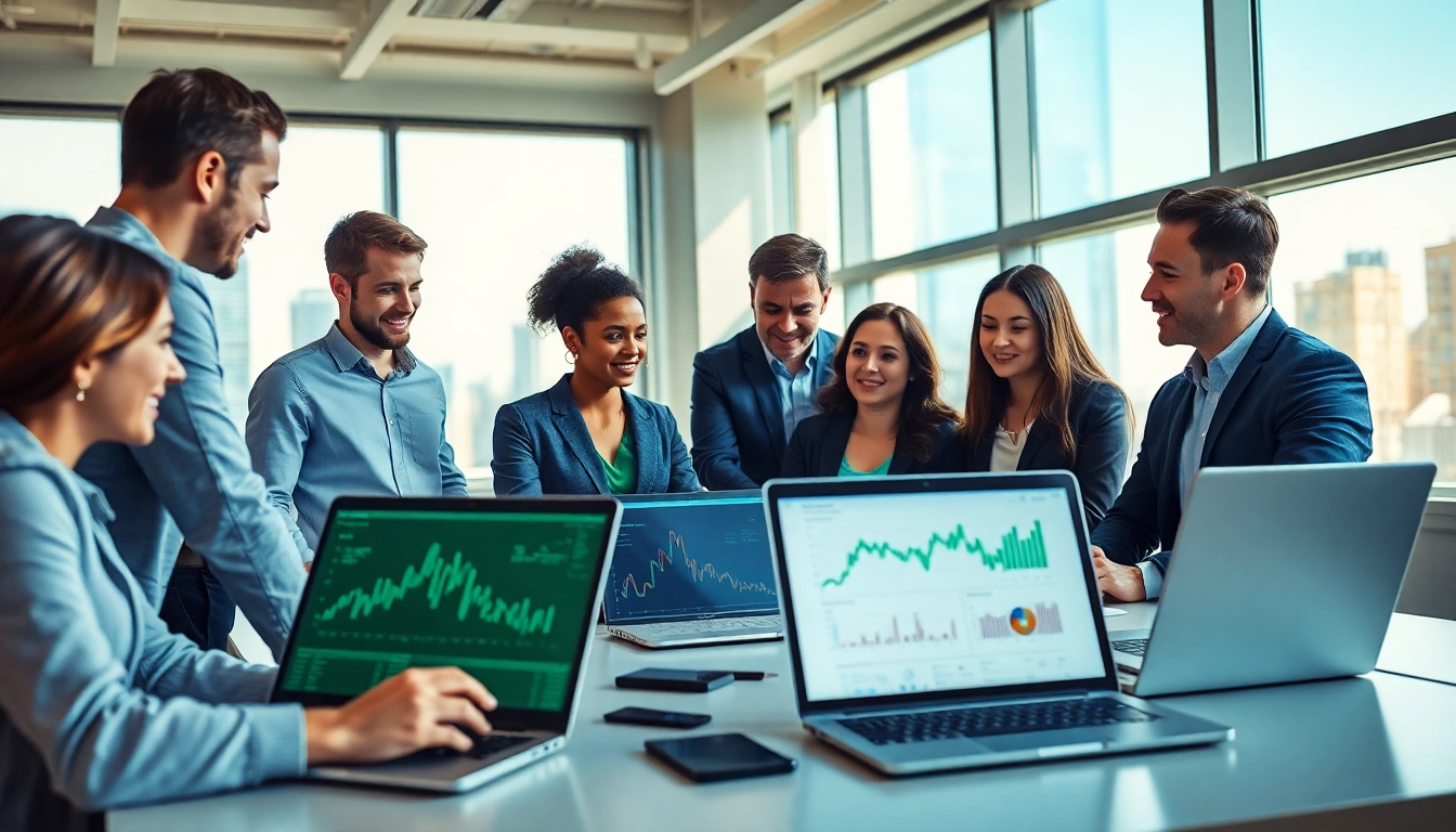 Headhunter IT im modernen Büro, das Fachleute bei der Kandidatensuche zusammenbringt.