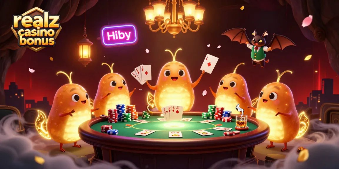 Erlebe den realz casino bonus mit gefährlichen Glückswürmern in einem lebendigen Casino-Szenario.